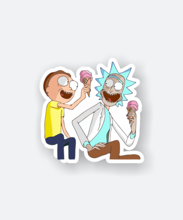 Rick and Morty Ice cream Sticker