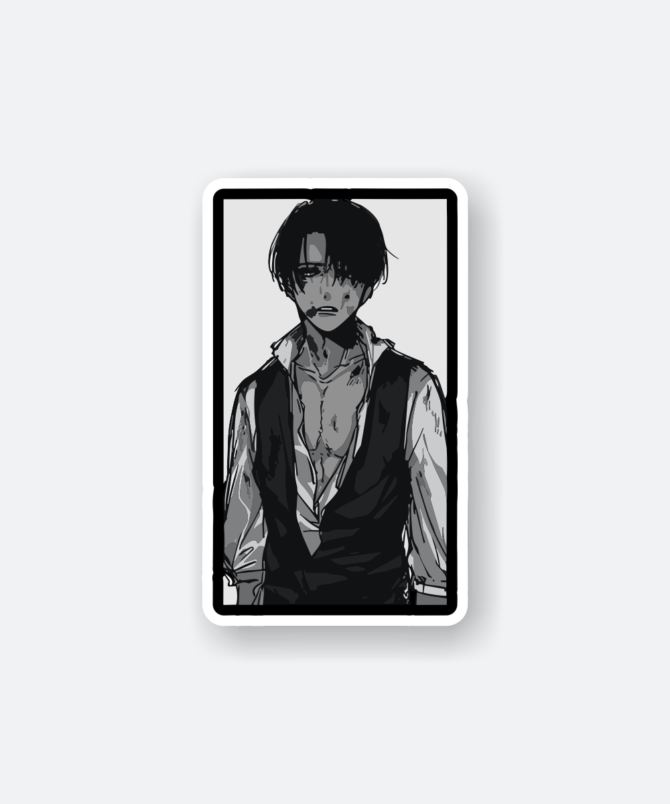 Cool Levi manga sticker