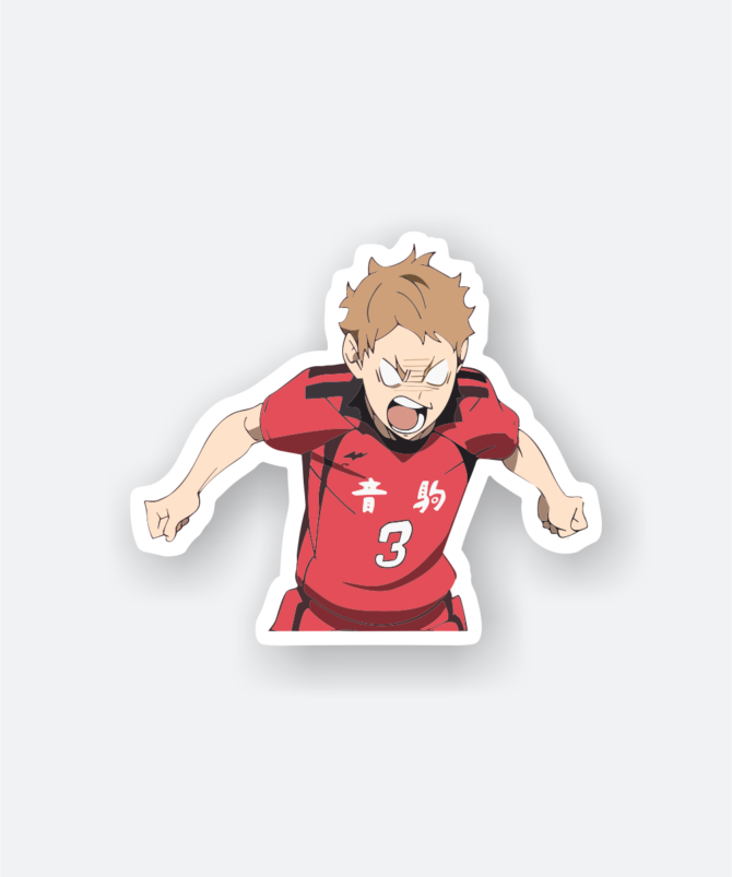 Annoyed Yaku Morisuke Sticker