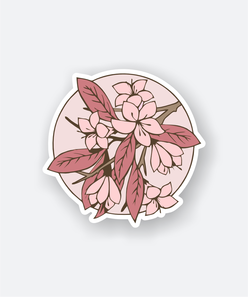 Aesthetic Flower Sticker - Elegant Floral Design 1 Aesthetic Flower Sticker