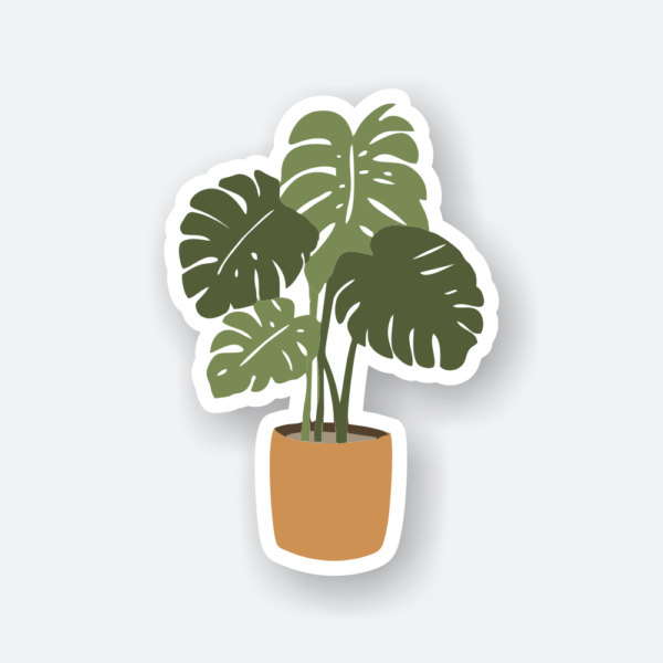aesthetic plant sticker