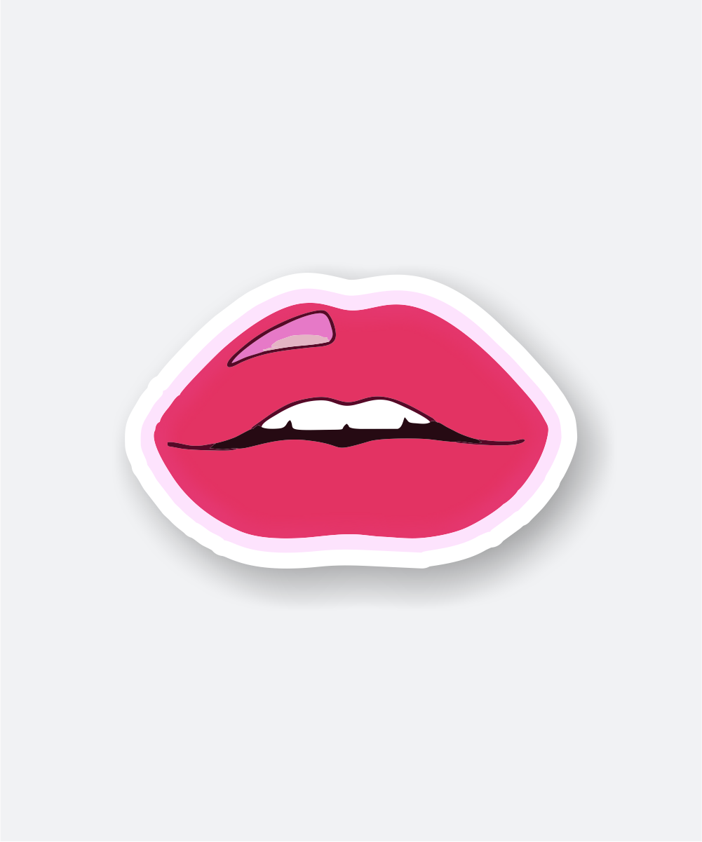 Trendy Pink Lip Sticker for Fashion Lovers 1 pink lip sticker