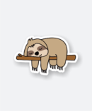 lazy sloth sticker
