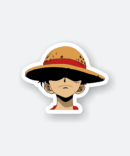 straw hat luffy anime sticker
