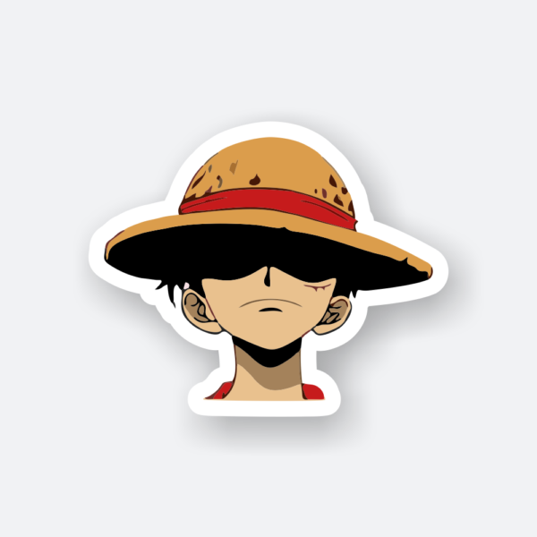 straw hat luffy anime sticker