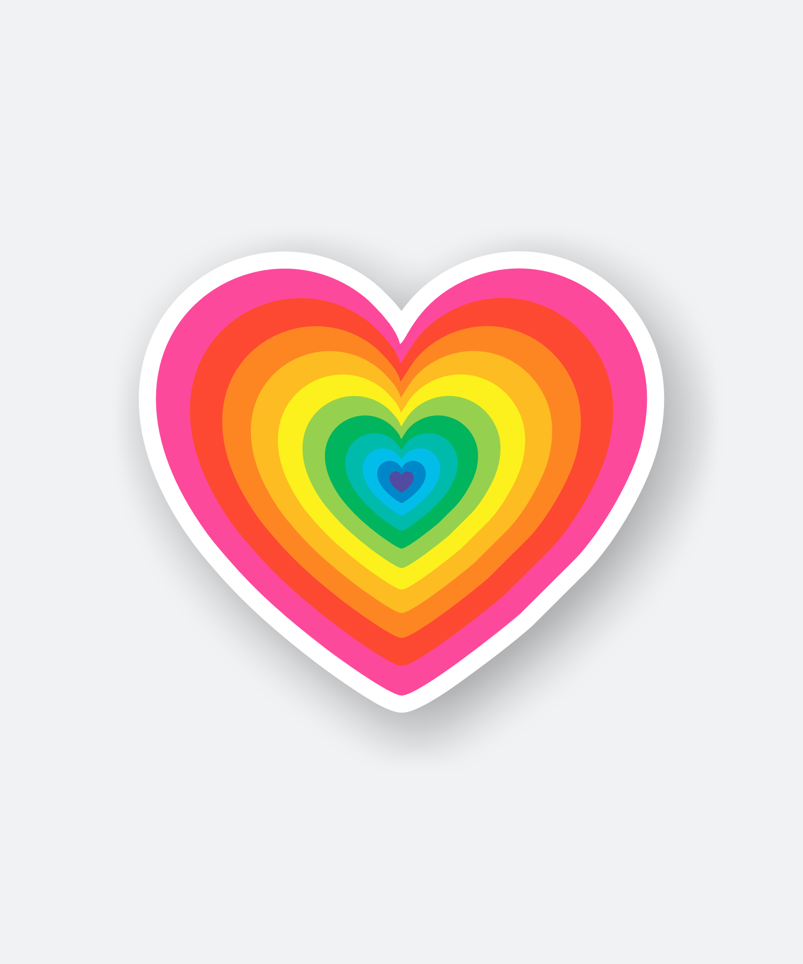 colorful heart sticker