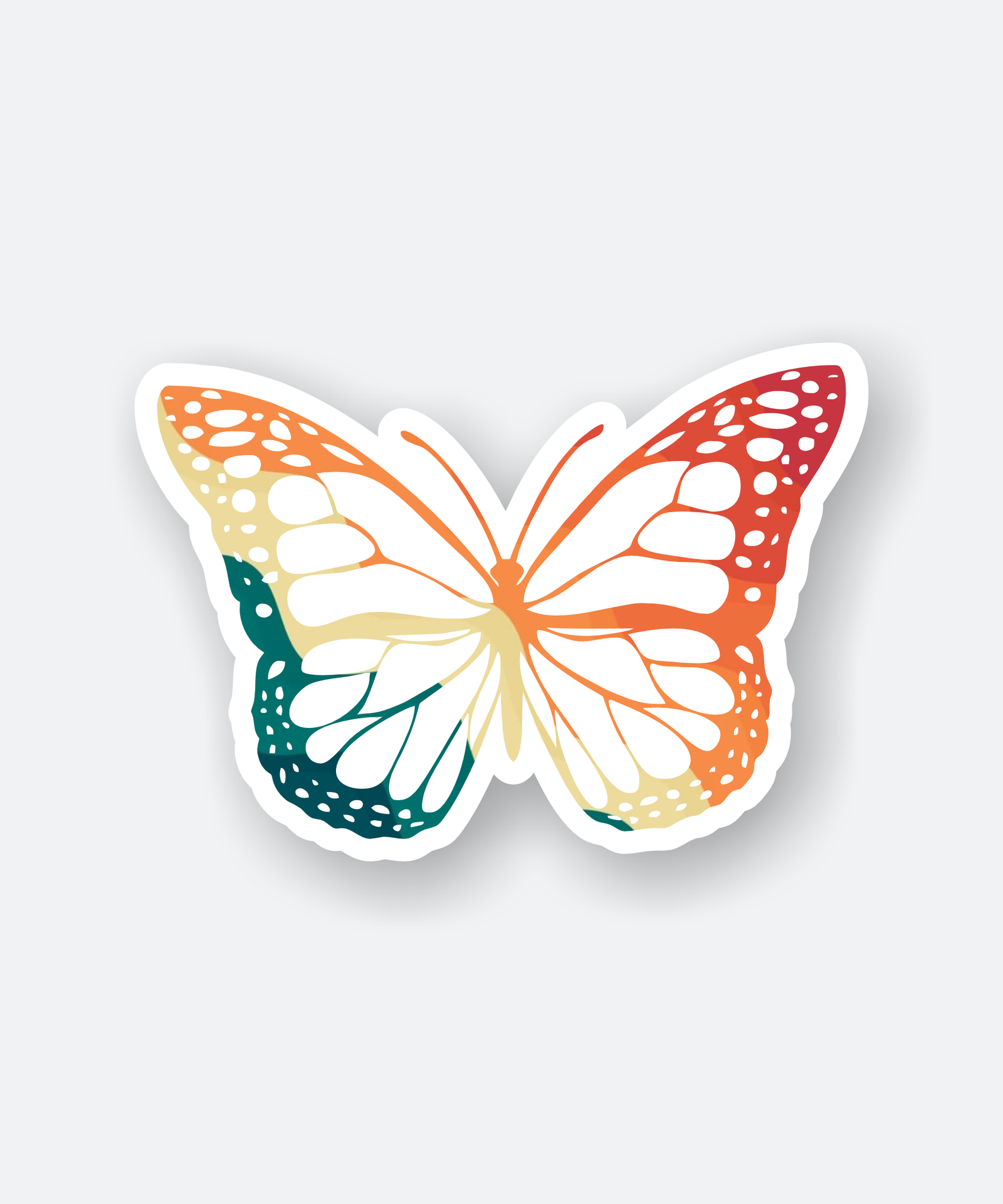 light butterfly sticker