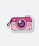 aesthetic camera sticker