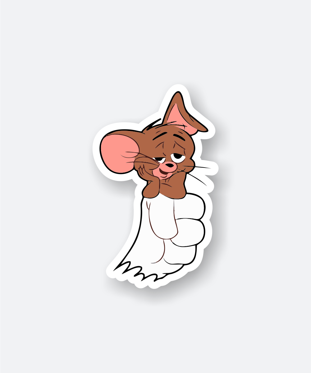 jerry cartoon sticker