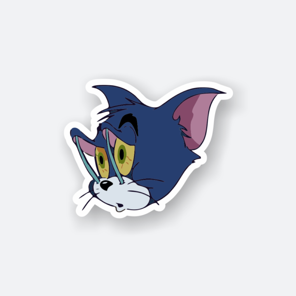 sleepy tom cartoon sticker
