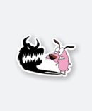 courage the cowardly dog sticker