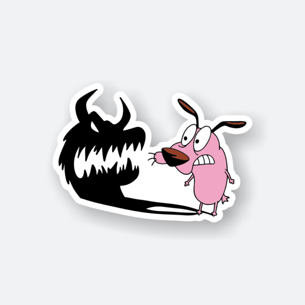 courage the cowardly dog sticker