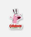 courage the cowardly dog sticker