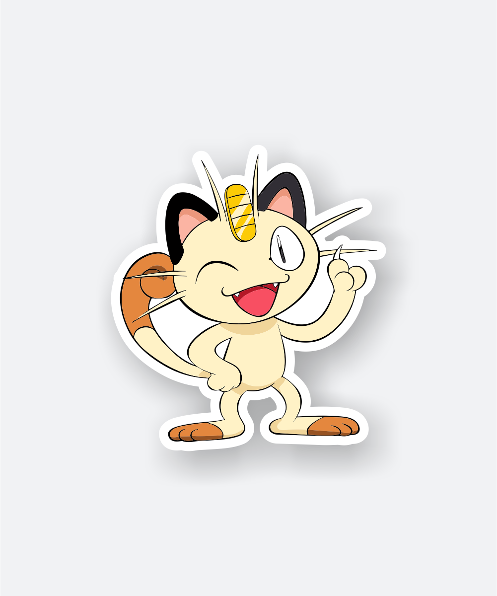 meowth pokemon sticker