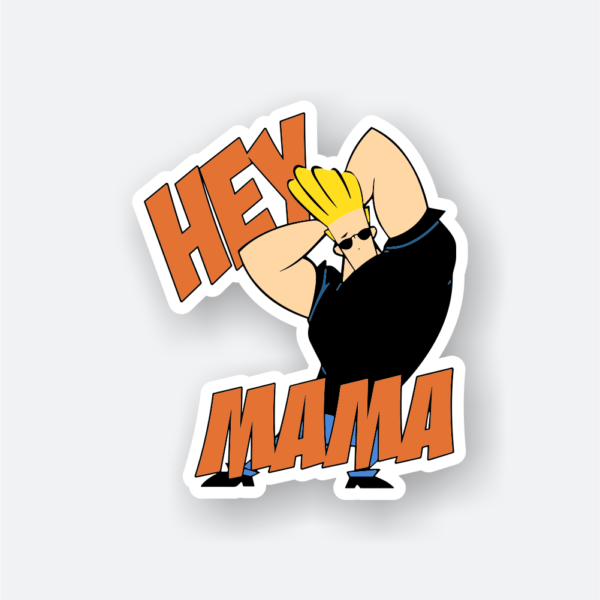 johnny bravo cartoon sticker
