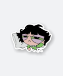 sleepy buttercup sticker