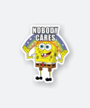 spongebob nobody cares sticker