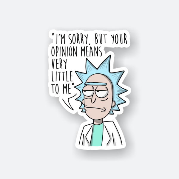 rick opinion sticker