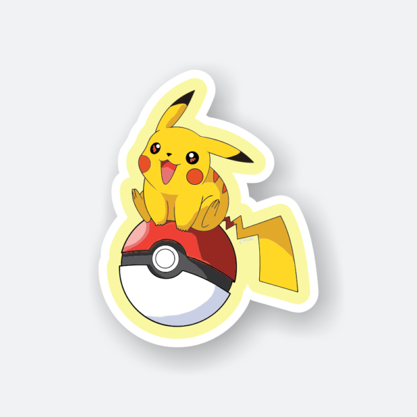 pikachu cartoon sticker