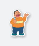 giyaan singing cartoon sticker