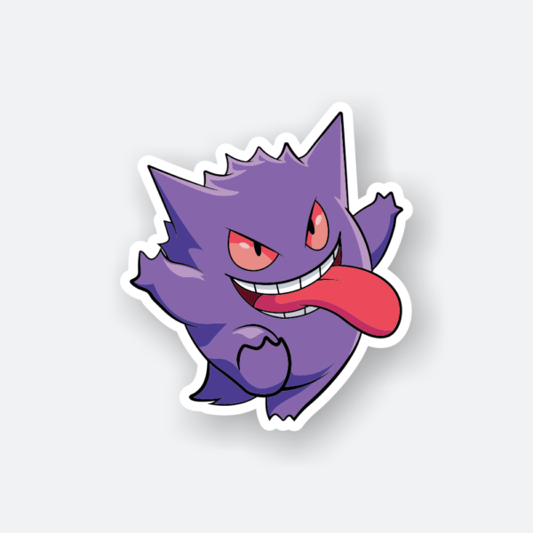gengar pokemon cartoon sticker