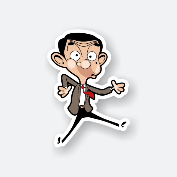 mr bean cartoon sticker