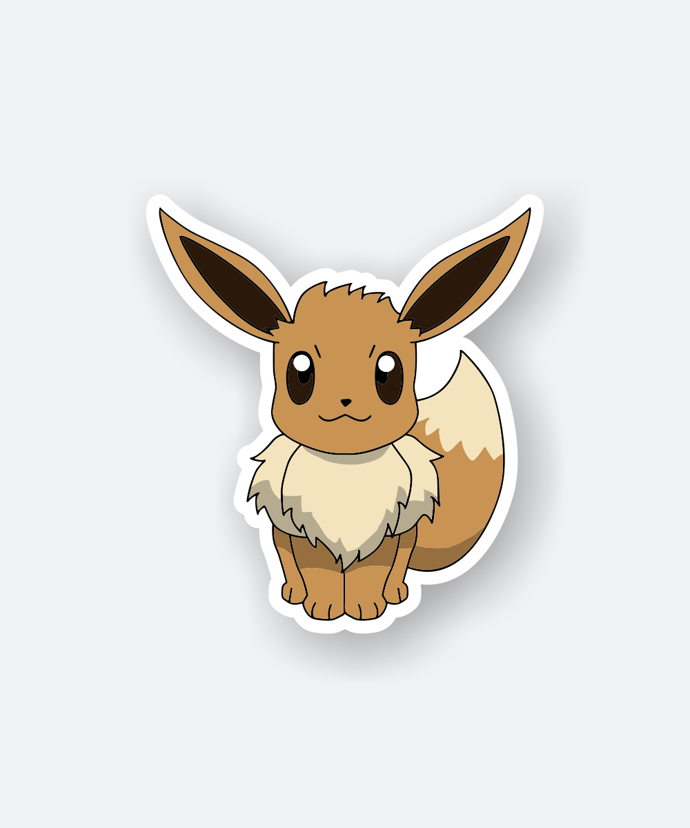 eevee pokemon cartoon sticker
