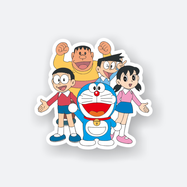 doraemon and friends cartoon sticker