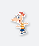 phineas cartoon sticker
