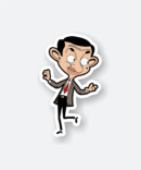 mr bean dancing sticker