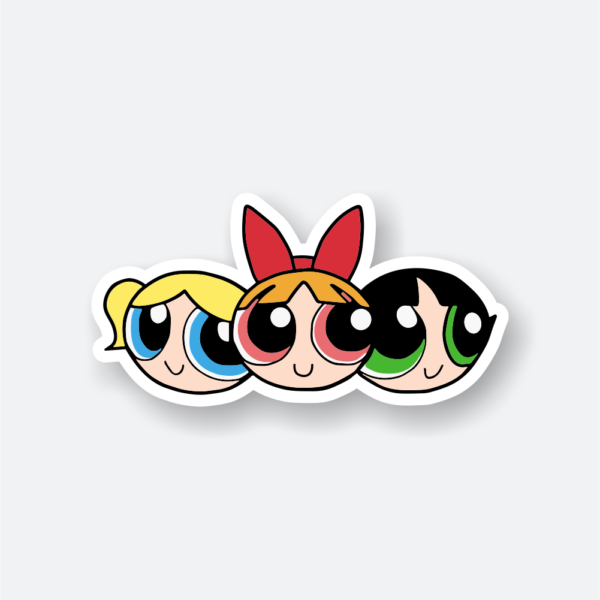 powerpuff girls face sticker