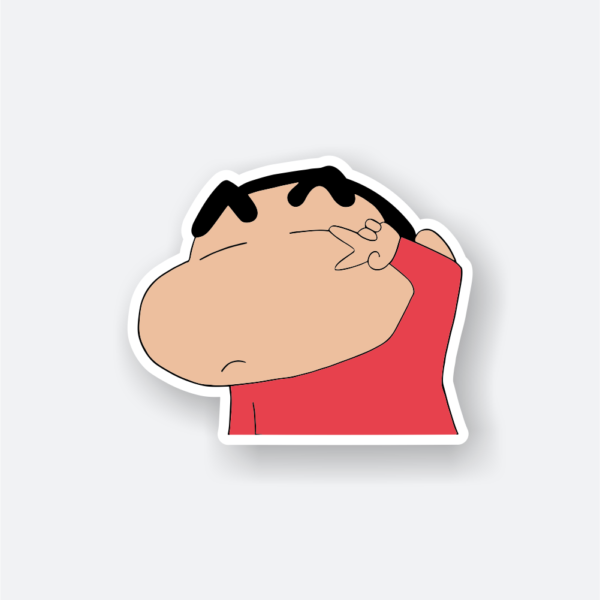 shinchan fooling around sticker