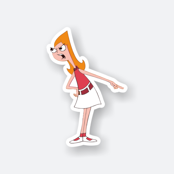angry candace sticker