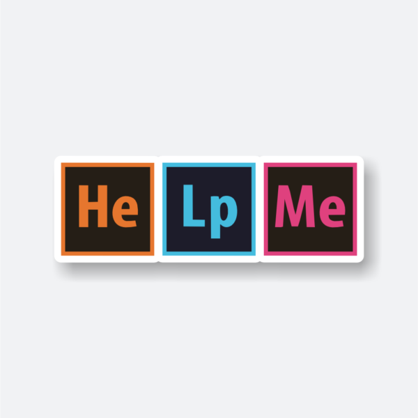 help me sticker