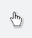 hand cursor sticker
