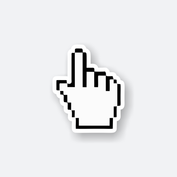 hand cursor sticker