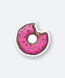 bitten donut sticker