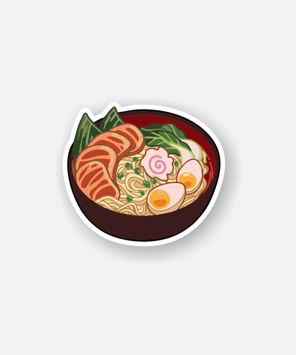Ultimate Shoyu Ramen Bowl Sticker - Perfect for Foodies 1 shoyu ramen bowl sticker