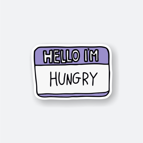 hello I'm hungry sticker
