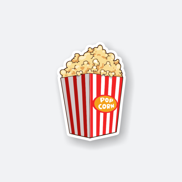 pop corn sticker