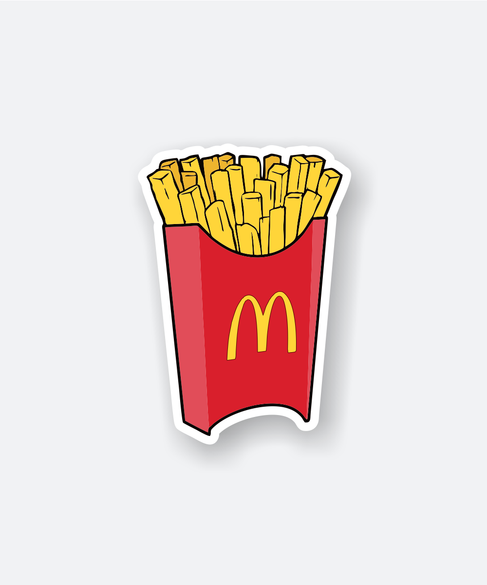 mcdonalds fries sticker
