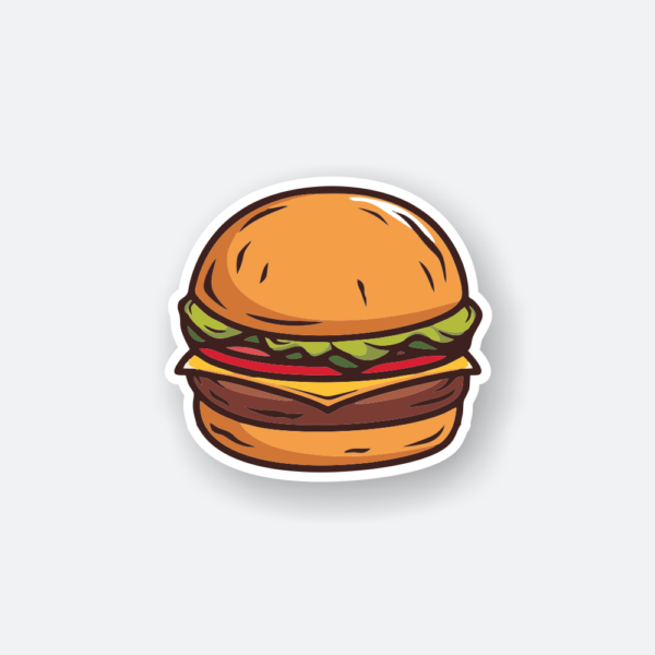 hamburger sticker