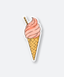 cone ice cream sticker