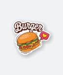 i love burger sticker