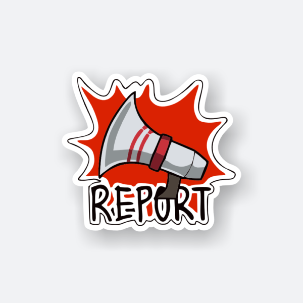 among us report sticker