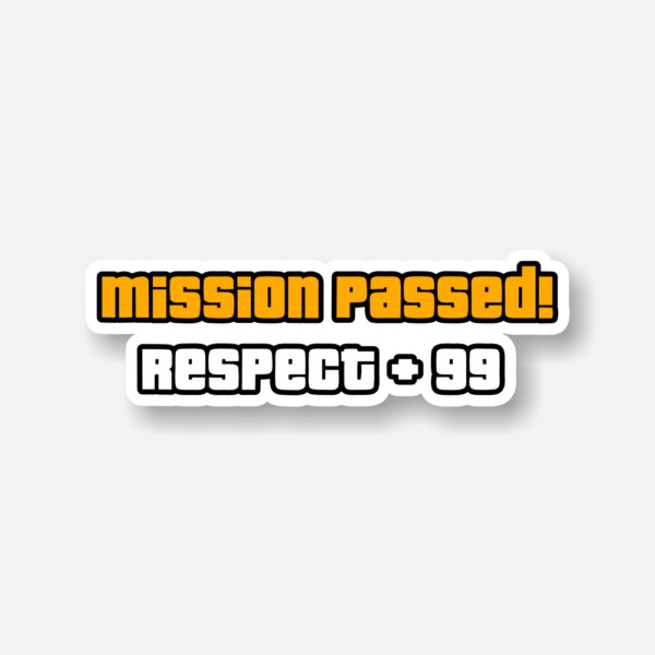 mission passed sticker