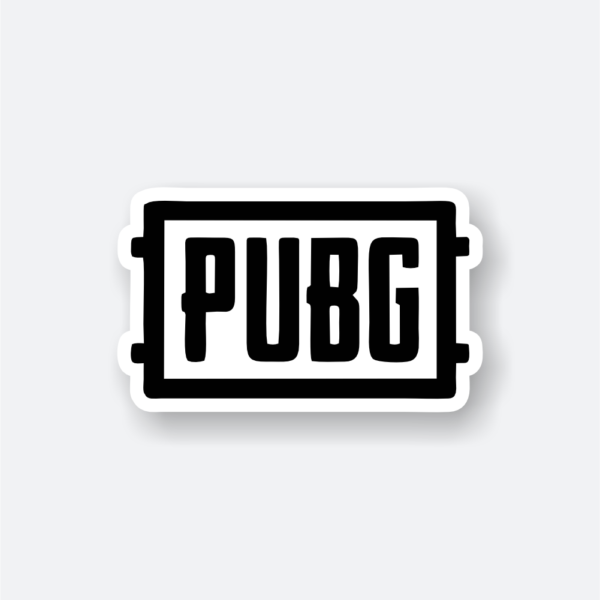PUBG sticker featuring the iconic logo.