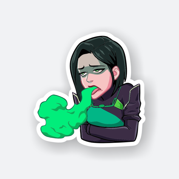 grumpy viper valorant sticker