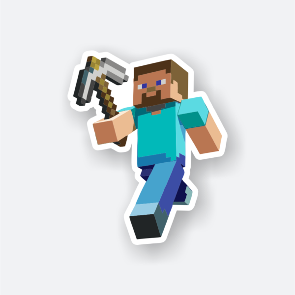 minecraft steve sticker