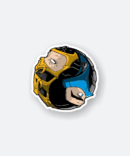mortal kombat scorpion vs subzero sticker